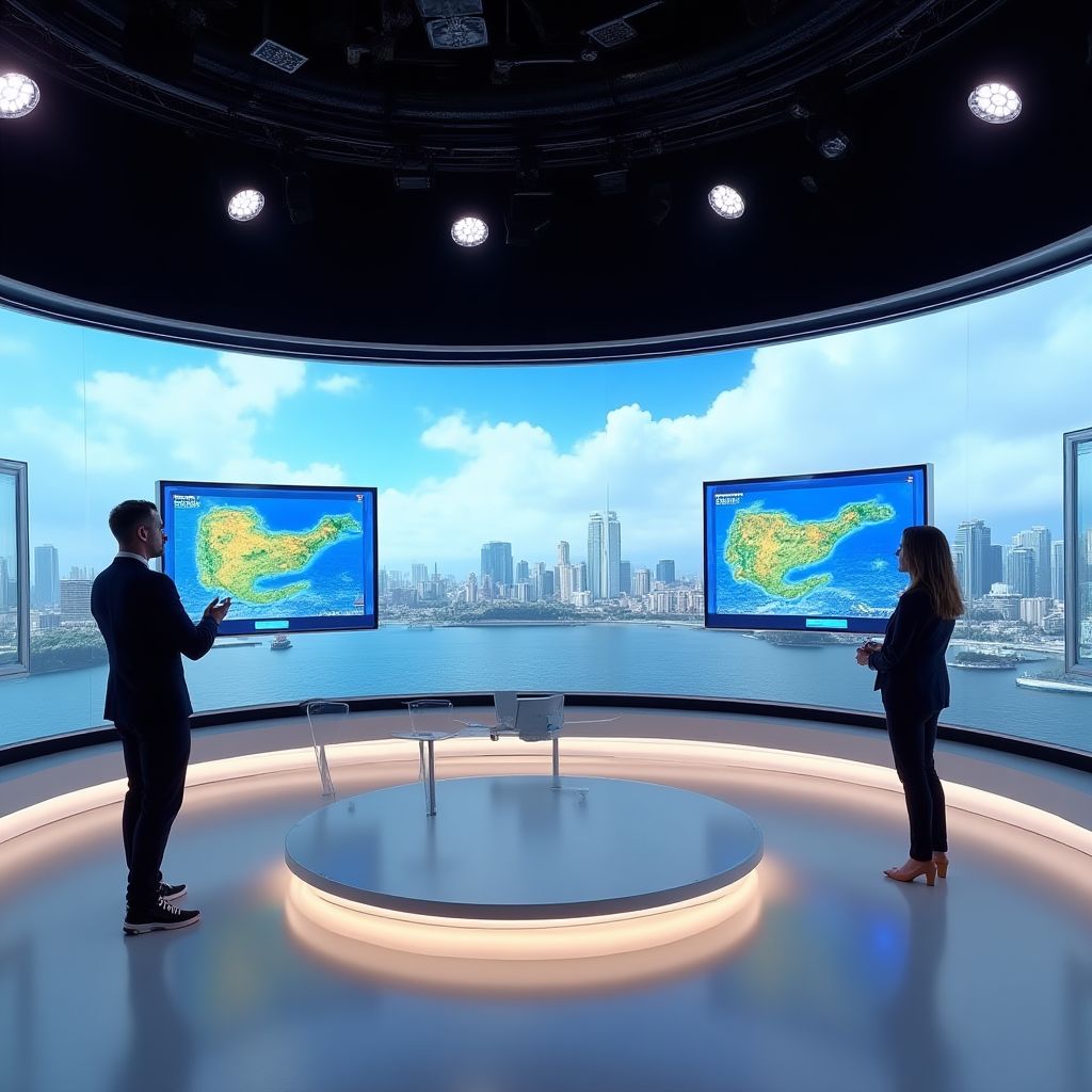 Estudio principal de Canal del Tiempo Argentina