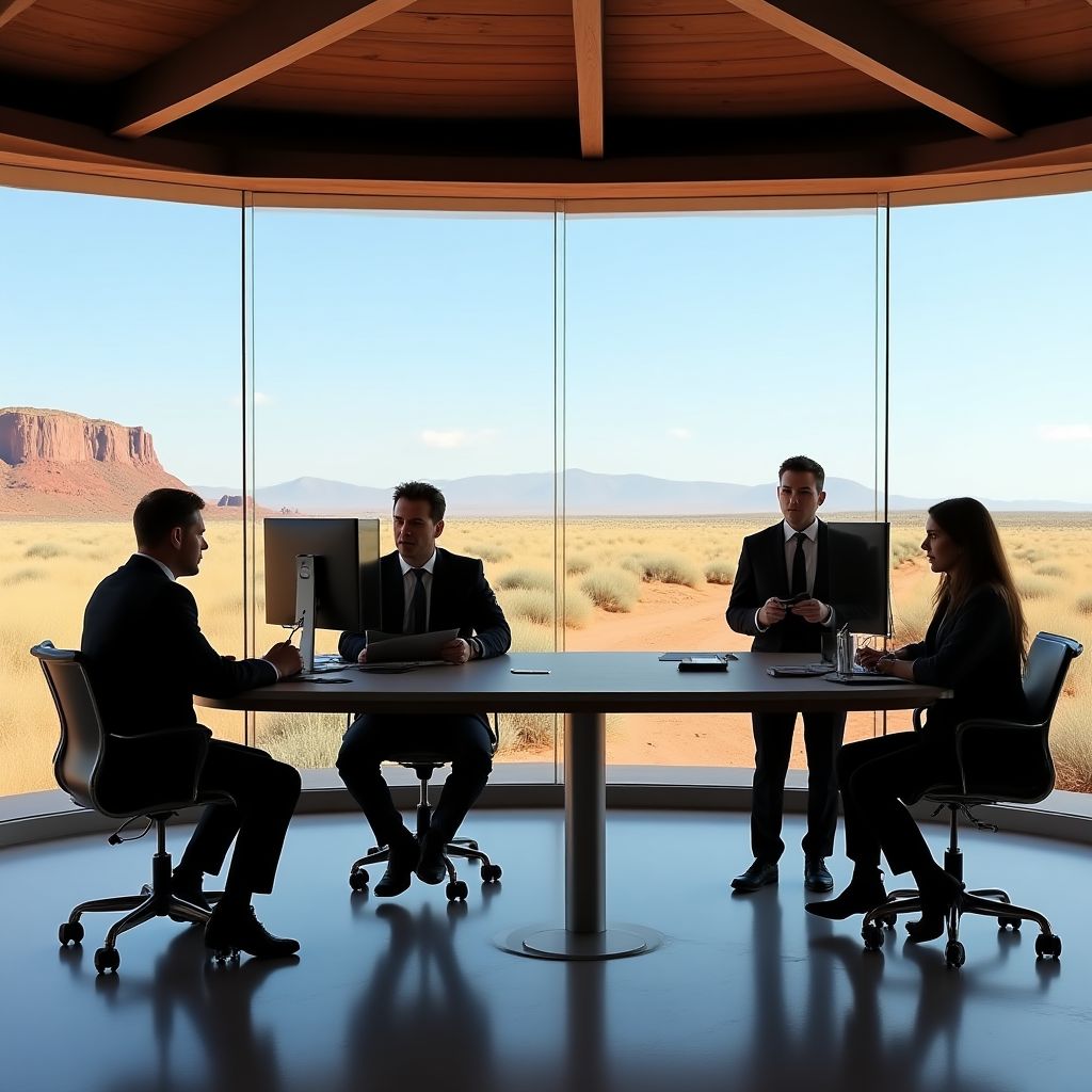 Equipo de meteorólogos en la sede central de Canal del Tiempo Argentina